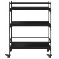 vidaXL Küchenwagen Schwarz 65x40x86,5 cm Holzwerkstoff vidaXL Küchenwagen Schwarz 65x40x86,5 cm Holzwerkstoff