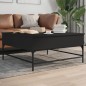 vidaXL Couchtisch Schwarz 95x95x45 cm Holzwerkstoff und Metall vidaXL Couchtisch Schwarz 95x95x45 cm Holzwerkstoff und Metall