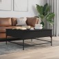 vidaXL Couchtisch Schwarz 95x95x45 cm Holzwerkstoff und Metall vidaXL Couchtisch Schwarz 95x95x45 cm Holzwerkstoff und Metall