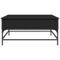 vidaXL Couchtisch Schwarz 95x95x45 cm Holzwerkstoff und Metall vidaXL Couchtisch Schwarz 95x95x45 cm Holzwerkstoff und Metall