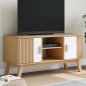 vidaXL TV-Schrank OLDEN Weiß und Braun 114x43x57 cm Massivholz Kiefer vidaXL TV-Schrank OLDEN Weiß und Braun 114x43x57 cm Massivholz Kiefer