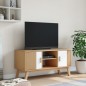 vidaXL TV-Schrank OLDEN Weiß und Braun 114x43x57 cm Massivholz Kiefer vidaXL TV-Schrank OLDEN Weiß und Braun 114x43x57 cm Massivholz Kiefer