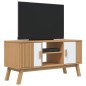 vidaXL TV-Schrank OLDEN Weiß und Braun 114x43x57 cm Massivholz Kiefer vidaXL TV-Schrank OLDEN Weiß und Braun 114x43x57 cm Massivholz Kiefer