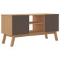 vidaXL TV-Schrank OLDEN Weiß und Braun 114x43x57 cm Massivholz Kiefer vidaXL TV-Schrank OLDEN Weiß und Braun 114x43x57 cm Massivholz Kiefer