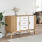 vidaXL Sideboard OLDEN Weiß und Braun 114x43x73,5 cm Massivholz Kiefer vidaXL Sideboard OLDEN Weiß und Braun 114x43x73,5 cm Massivholz Kiefer