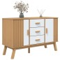 vidaXL Sideboard OLDEN Weiß und Braun 114x43x73,5 cm Massivholz Kiefer vidaXL Sideboard OLDEN Weiß und Braun 114x43x73,5 cm Massivholz Kiefer