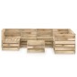 8-tlg. Garten-Lounge-Set Grün Imprägniertes Kiefernholz 8-tlg. Garten-Lounge-Set Grün Imprägniertes Kiefernholz