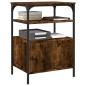 vidaXL Druckerständer 3 Ablagen Räuchereiche 50x40x76 cm Holzwerkstoff vidaXL Druckerständer 3 Ablagen Räuchereiche 50x40x76 cm Holzwerkstoff
