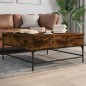 vidaXL Couchtisch Räuchereiche 95x95x45 cm Holzwerkstoff und Metall vidaXL Couchtisch Räuchereiche 95x95x45 cm Holzwerkstoff und Metall