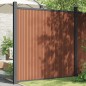 vidaXL Zaunelement mit 2 Pfosten Braun 180x186 cm WPC vidaXL Zaunelement mit 2 Pfosten Braun 180x186 cm WPC