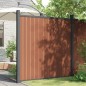 vidaXL Zaunelement mit 2 Pfosten Braun 180x186 cm WPC vidaXL Zaunelement mit 2 Pfosten Braun 180x186 cm WPC