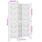 vidaXL 3-tlg. Raumteiler Braun Massivholz Paulownia vidaXL 3-tlg. Raumteiler Braun Massivholz Paulownia