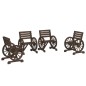 vidaXL Gartenstühle 4 Stk. Massivholz Tanne vidaXL Gartenstühle 4 Stk. Massivholz Tanne
