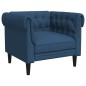 vidaXL Chesterfield-Sessel Blau Stoff vidaXL Chesterfield-Sessel Blau Stoff