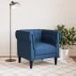 vidaXL Chesterfield-Sessel Blau Stoff vidaXL Chesterfield-Sessel Blau Stoff
