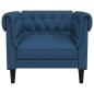 vidaXL Chesterfield-Sessel Blau Stoff vidaXL Chesterfield-Sessel Blau Stoff