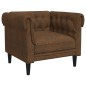 vidaXL Chesterfield-Sessel Braun Stoff vidaXL Chesterfield-Sessel Braun Stoff
