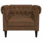 vidaXL Chesterfield-Sessel Braun Stoff vidaXL Chesterfield-Sessel Braun Stoff