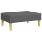 vidaXL Schlafsofa 2-Sitzer mit Kissen und Fußhocker Dunkelgrau Stoff vidaXL Schlafsofa 2-Sitzer mit Kissen und Fußhocker Dunkelgrau Stoff