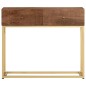 vidaXL Konsolentisch 90x30x76 cm Massivholz Mango und Eisen vidaXL Konsolentisch 90x30x76 cm Massivholz Mango und Eisen