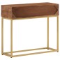 vidaXL Konsolentisch 90x30x76 cm Massivholz Mango und Eisen vidaXL Konsolentisch 90x30x76 cm Massivholz Mango und Eisen