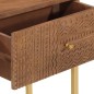 vidaXL Konsolentisch 90x30x76 cm Massivholz Mango und Eisen vidaXL Konsolentisch 90x30x76 cm Massivholz Mango und Eisen
