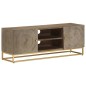 vidaXL TV-Schrank 110x30x40 cm Massivholz Mango und Eisen vidaXL TV-Schrank 110x30x40 cm Massivholz Mango und Eisen