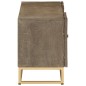 vidaXL TV-Schrank 110x30x40 cm Massivholz Mango und Eisen vidaXL TV-Schrank 110x30x40 cm Massivholz Mango und Eisen