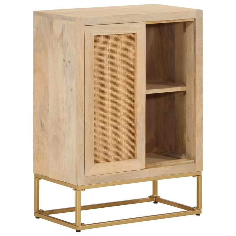 vidaXL Sideboard 55x30x76 cm Massivholz Mango und Eisen vidaXL Sideboard 55x30x76 cm Massivholz Mango und Eisen