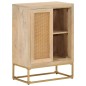vidaXL Sideboard 55x30x76 cm Massivholz Mango und Eisen vidaXL Sideboard 55x30x76 cm Massivholz Mango und Eisen