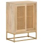 vidaXL Sideboard 55x30x76 cm Massivholz Mango und Eisen vidaXL Sideboard 55x30x76 cm Massivholz Mango und Eisen