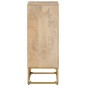 vidaXL Sideboard 55x30x76 cm Massivholz Mango und Eisen vidaXL Sideboard 55x30x76 cm Massivholz Mango und Eisen