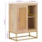 vidaXL Sideboard 55x30x76 cm Massivholz Mango und Eisen vidaXL Sideboard 55x30x76 cm Massivholz Mango und Eisen