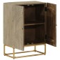 vidaXL Sideboard 55x30x76 cm Massivholz Mango und Eisen vidaXL Sideboard 55x30x76 cm Massivholz Mango und Eisen