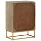 vidaXL Sideboard 55x30x76 cm Massivholz Mango und Eisen vidaXL Sideboard 55x30x76 cm Massivholz Mango und Eisen