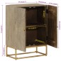 vidaXL Sideboard 55x30x76 cm Massivholz Mango und Eisen vidaXL Sideboard 55x30x76 cm Massivholz Mango und Eisen