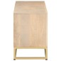 vidaXL TV-Schrank 110x30x40 cm Massivholz Mango und Eisen vidaXL TV-Schrank 110x30x40 cm Massivholz Mango und Eisen