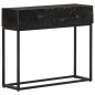 vidaXL Konsolentisch Schwarz 90x30x76 cm Massivholz Mango und Eisen vidaXL Konsolentisch Schwarz 90x30x76 cm Massivholz Mango und Eisen
