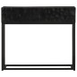 vidaXL Konsolentisch Schwarz 90x30x76 cm Massivholz Mango und Eisen vidaXL Konsolentisch Schwarz 90x30x76 cm Massivholz Mango und Eisen