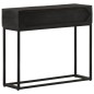 vidaXL Konsolentisch Schwarz 90x30x76 cm Massivholz Mango und Eisen vidaXL Konsolentisch Schwarz 90x30x76 cm Massivholz Mango und Eisen
