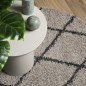 vidaXL Shaggy-Teppich PAMPLONA Hochflor Modern Beige Anthrazit Ø 280cm vidaXL Shaggy-Teppich PAMPLONA Hochflor Modern Beige Anthrazit Ø 280cm