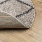 vidaXL Shaggy-Teppich PAMPLONA Hochflor Modern Beige Anthrazit Ø 100cm vidaXL Shaggy-Teppich PAMPLONA Hochflor Modern Beige Anthrazit Ø 100cm