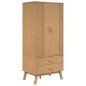 vidaXL Kleiderschrank OLDEN Braun 76,5x53x172 cm Massivholz Kiefer vidaXL Kleiderschrank OLDEN Braun 76,5x53x172 cm Massivholz Kiefer
