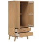 vidaXL Kleiderschrank OLDEN Braun 76,5x53x172 cm Massivholz Kiefer vidaXL Kleiderschrank OLDEN Braun 76,5x53x172 cm Massivholz Kiefer