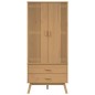 vidaXL Kleiderschrank OLDEN Braun 76,5x53x172 cm Massivholz Kiefer vidaXL Kleiderschrank OLDEN Braun 76,5x53x172 cm Massivholz Kiefer