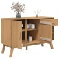 vidaXL Sideboard OLDEN Braun 114x43x73,5 cm Massivholz Kiefer vidaXL Sideboard OLDEN Braun 114x43x73,5 cm Massivholz Kiefer