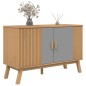 vidaXL Sideboard OLDEN Grau und Braun 114x43x73,5 cm Massivholz Kiefer vidaXL Sideboard OLDEN Grau und Braun 114x43x73,5 cm Massivholz Kiefer