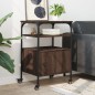 vidaXL Druckerständer 3 Ablagen Braun Eichen-Optik 50x40x76 cm vidaXL Druckerständer 3 Ablagen Braun Eichen-Optik 50x40x76 cm