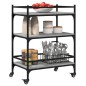 vidaXL Küchenwagen Grau Sonoma 65x40x86,5 cm Holzwerkstoff vidaXL Küchenwagen Grau Sonoma 65x40x86,5 cm Holzwerkstoff