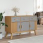 vidaXL Sideboard OLDEN Grau und Braun 114x43x73,5 cm Massivholz Kiefer vidaXL Sideboard OLDEN Grau und Braun 114x43x73,5 cm Massivholz Kiefer